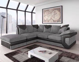 Dino Corner sofa Left Hand Facing - Black & Grey