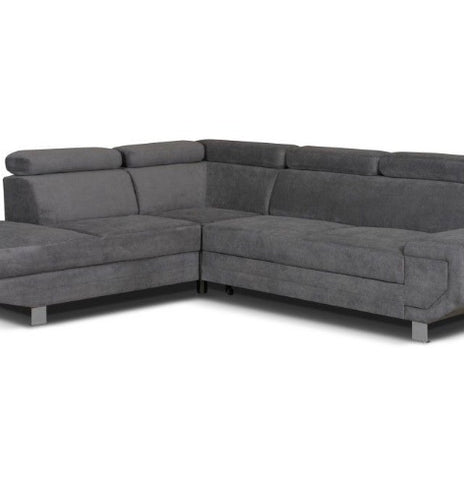 Artic Fabric Storage Sofa Bed Corner
