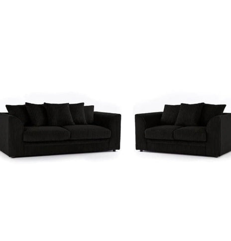 Harley Jumbo Cord Fabric 3+2 Seater Sofa Set