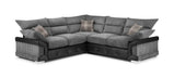 Logan Corner Sofa Black/Grey Large Cornervendor##seotitleproduct-colour##