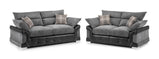 Logan Sofa Black/Grey 3+2 Setvendor##seotitleLogan Sofa setproduct-colour##