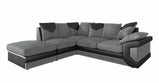 Dino Corner sofa Left Hand Facing - Black & Grey