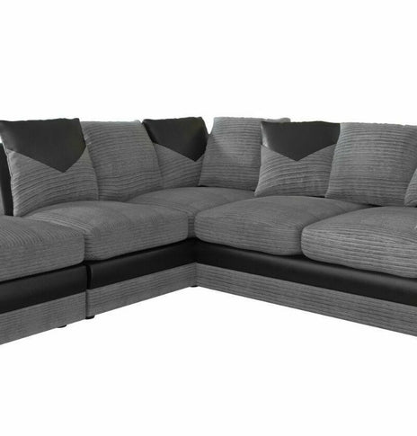 Dino Corner sofa Left Hand Facing - Black & Grey